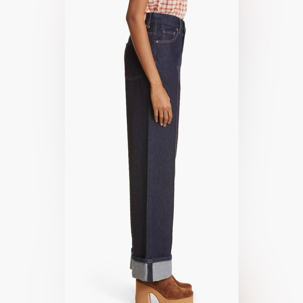 Ulla Johnson- The Genevieve Topstitch Nonstretch Jeans-size 27 - Picture 4 of 16